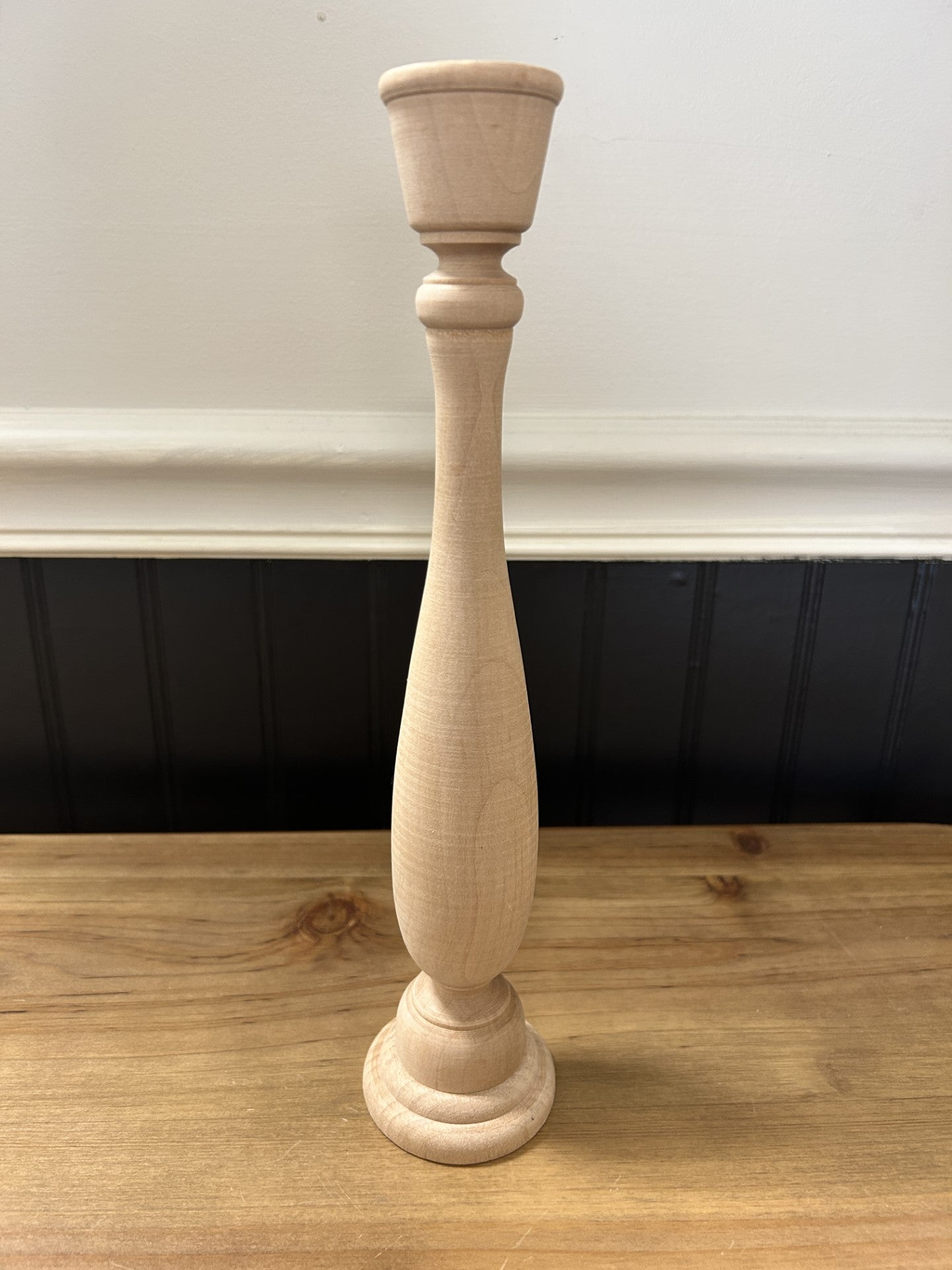 Wood Candlestick Holder