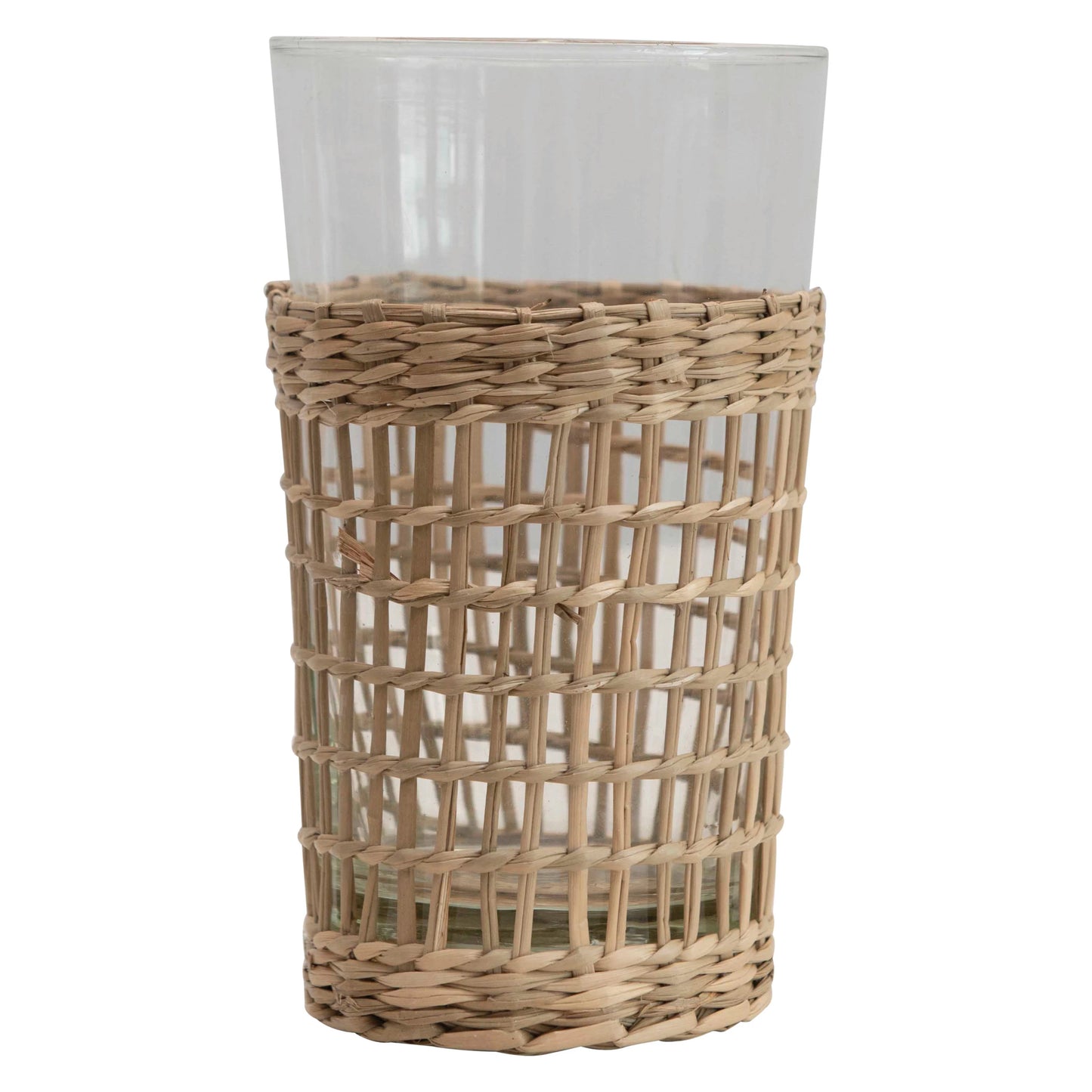 Woven Seagrass Drinking Glass